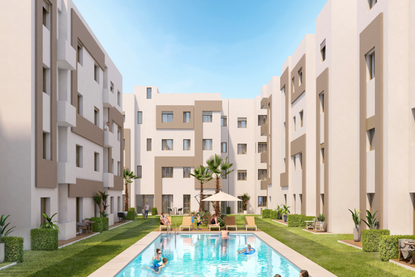 إقامة سكنية راقية ومغلقة مع دعم السكن ـ بوزنيقة