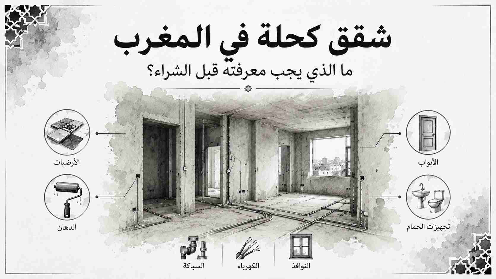 شقق كحلة في المغرب: هل شراء شقة بدون تشطيب قرار ذكي أم مغامرة مكلفة؟ 1 شقق كحلة في المغرب: هل شراء شقة بدون تشطيب قرار ذكي أم مغامرة مكلفة؟ 1